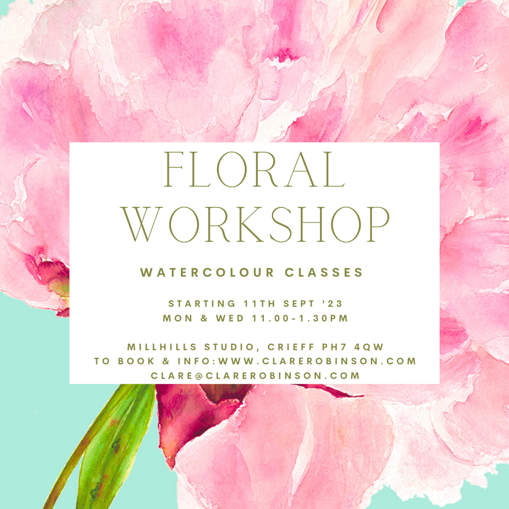 FLORAL WATERCOLOUR WORKSHOP - WEDNESDAY'S