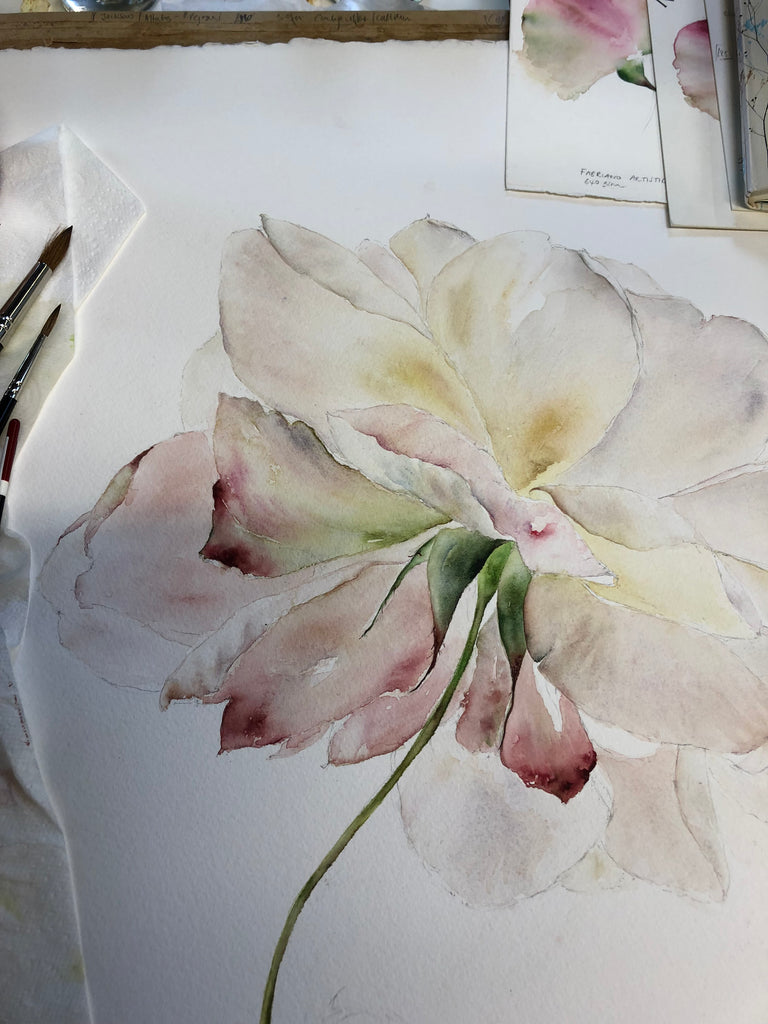 Watercolour Course Bridge of Allan 2019 - Painting Seasonal Flowers