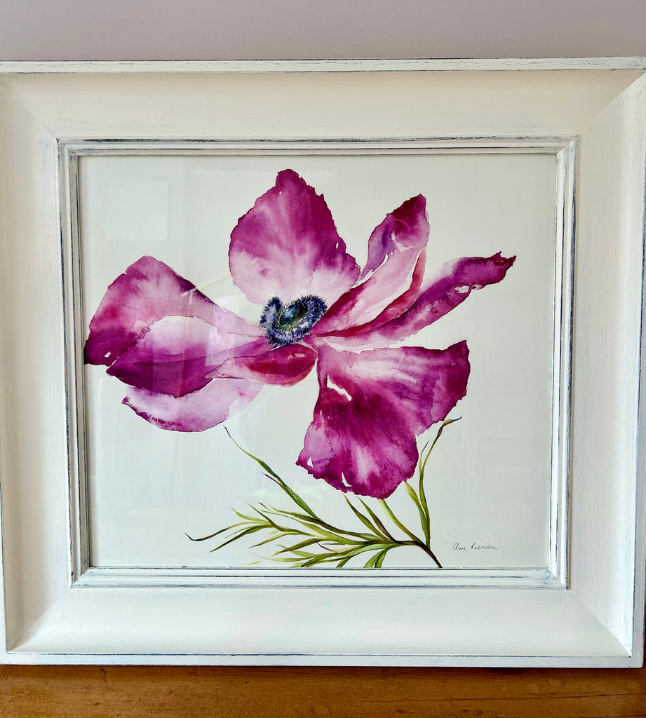 Fuchsia Anemone Watercolour