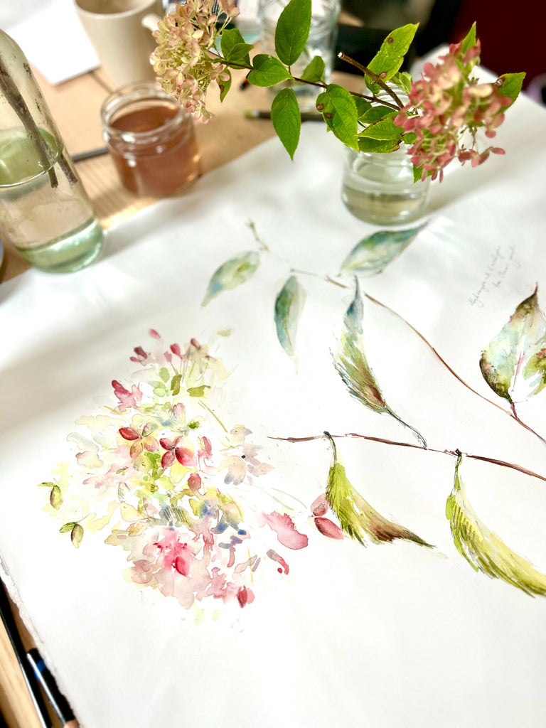 Painting Spring Flowers at Gloagburn Farm, Perth - 17th April 2024