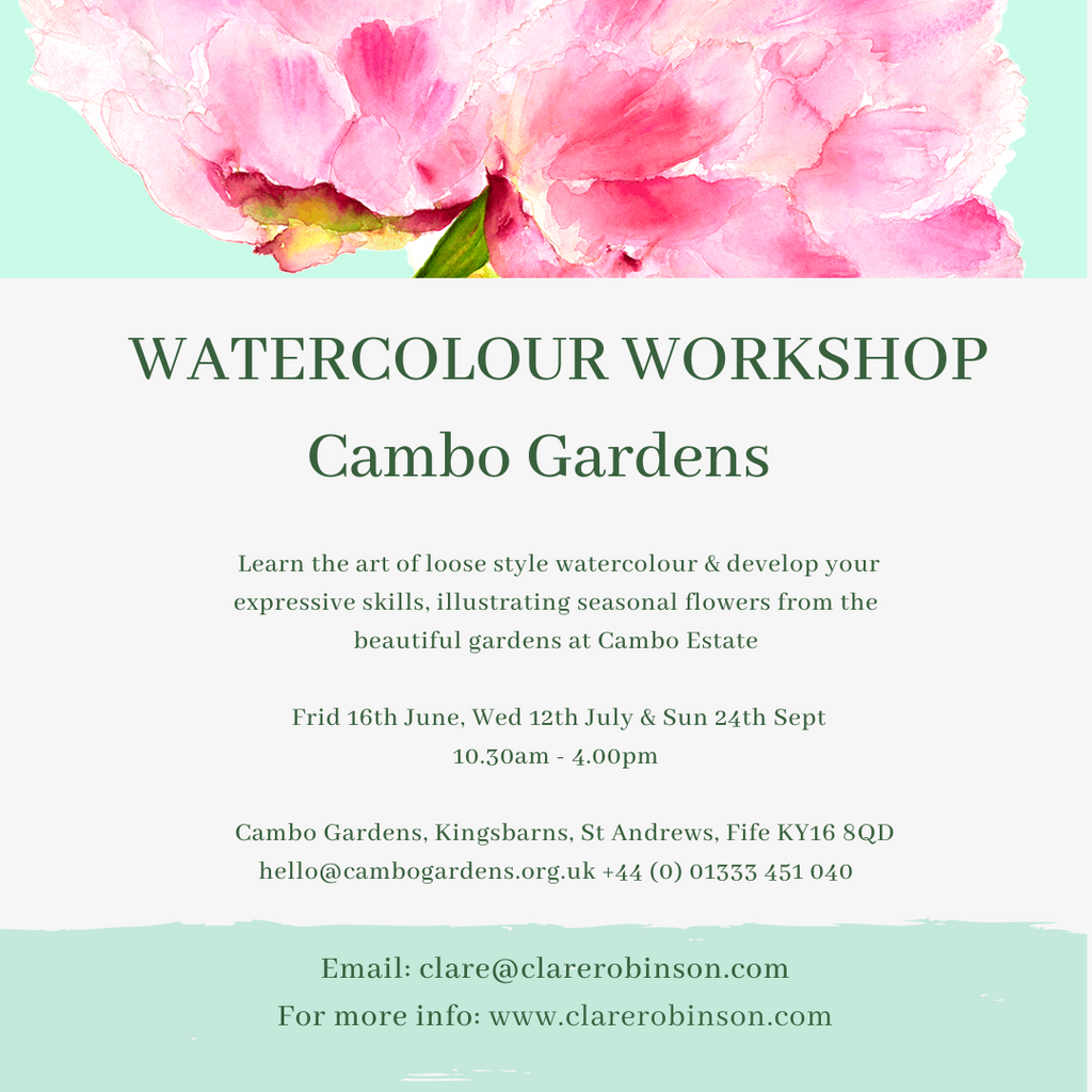 CAMBO GARDENS, ST ANDREWS - WATERCOLOUR WORKSHOP September 2023