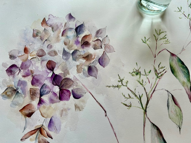 Hydrangea & Eucalyptus Leaves