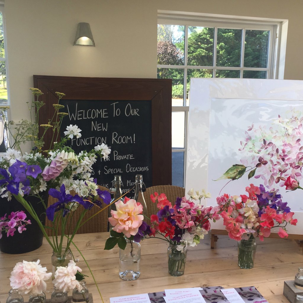 Floral Watercolour Workshop at Gloagburn Farm, Perth - 24th Oct 2023