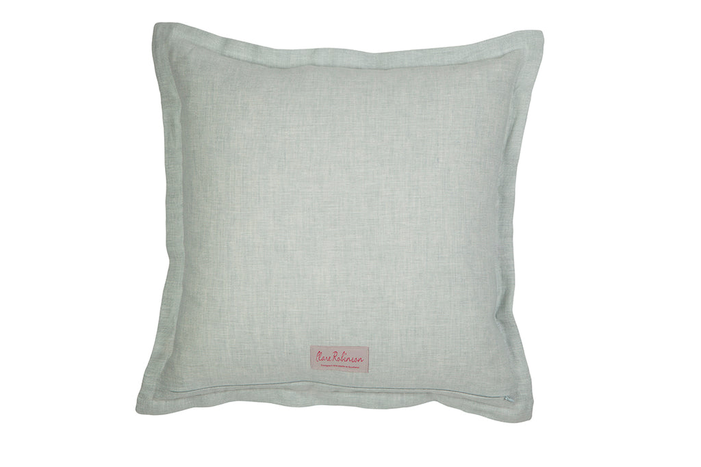 Purple Anemone Linen Cushion